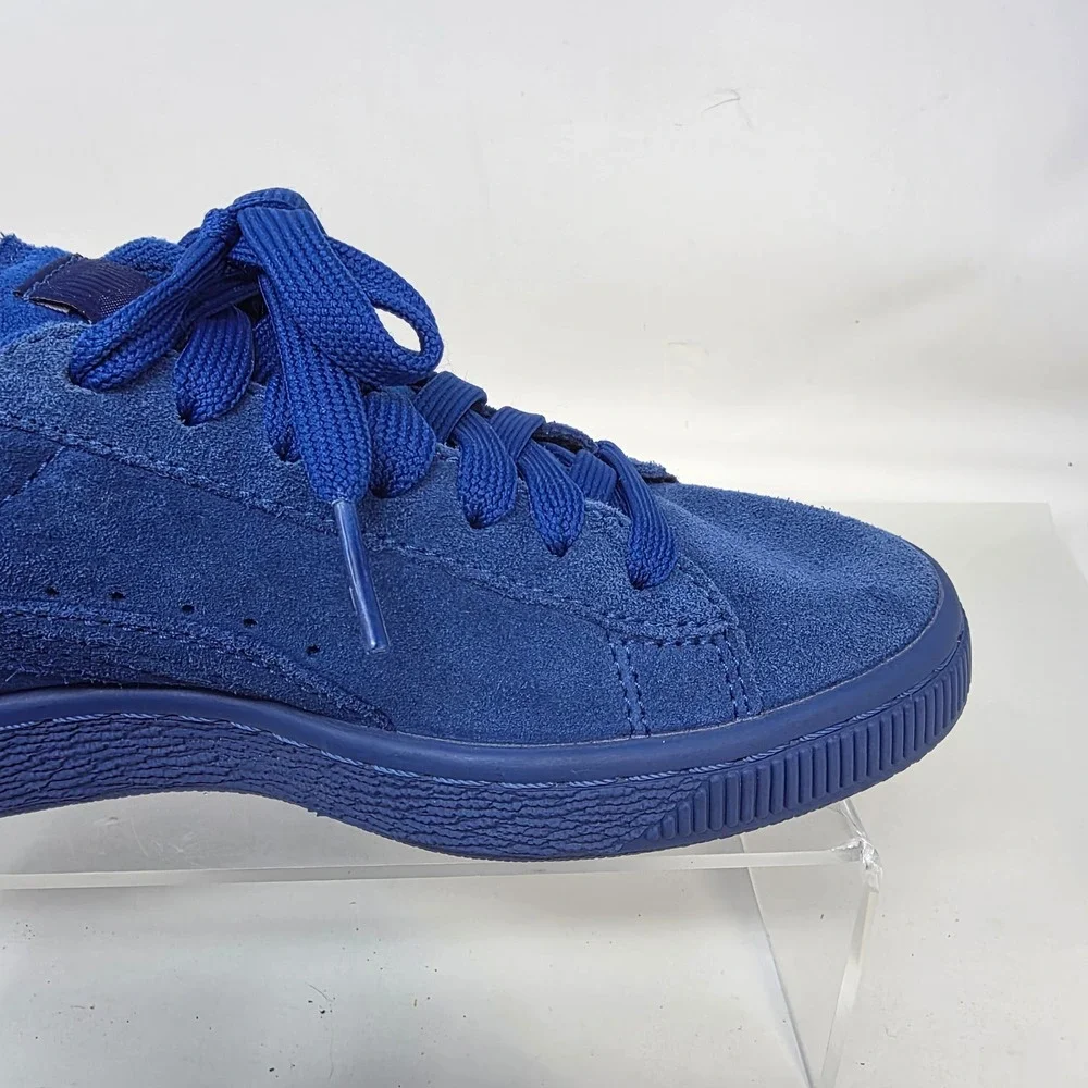 Puma Suede Classic Sneakers Mens 8 Blue Low Top Suede Trainers Monochromatic